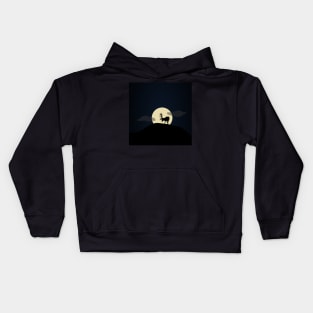 Deer and moon Kids Hoodie